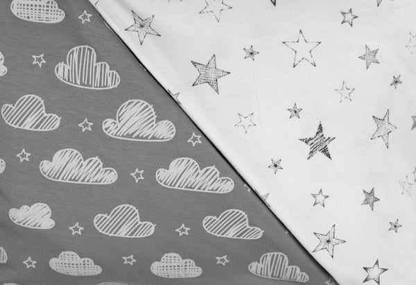 Toddler Pillowcase / Pillow Cover Set - Pack of 2 - Envelope Style - 100% Jersey Cotton - 150GSM : Lightweight, Breathable & Super Soft