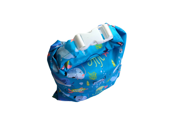 Unisex Baby Wet/Dry Bag with Buckle : Waterproof & Washable : Great for Swimming & Reusable Cloth Nappies