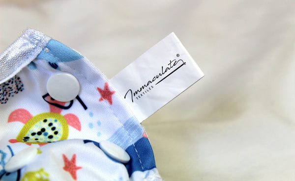 Unisex Reusable Baby Swim Nappies - Pack of 2 - Includes Wet Bag : Fully Adjustable & Machine Washable : Suitable for Boys or Girls 0-3 Years Old