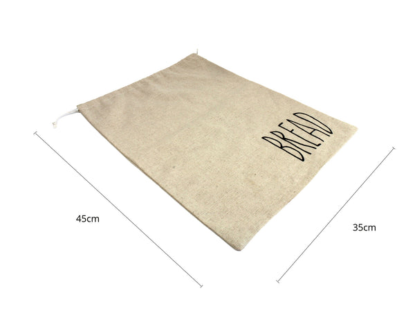 Reusable Linen Bread Storage Bag with Plastic Lining : Fresh Baked/Homemade Bread