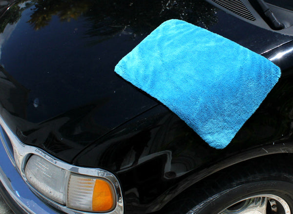 Professional Grade Dual-Purpose Microfibre Car Detailing Towel : 500GSM - 40x60cm