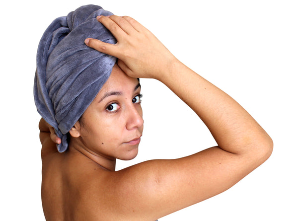 Premium XL Microfibre Hair Towel - 130x65cm - 400GSM : Super Soft, Quick Drying & Highly Absorbent