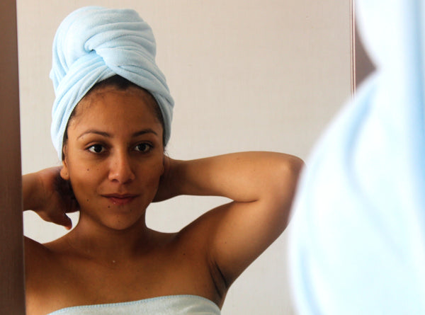 Premium XL Microfibre Hair Towel - 130x65cm - 400GSM : Super Soft, Quick Drying & Highly Absorbent