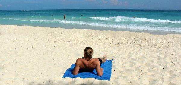 XL Premium Microfibre Beach / Travel Towel - 2x1m - 400GSM