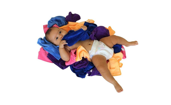 XL Premium Microfibre Baby Wipes/Cloths - Pack of 20-25x25cm - 300GSM