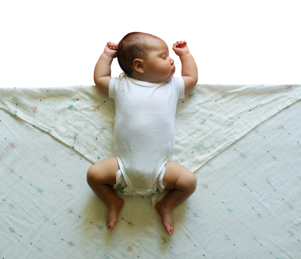 XL Unisex Premium Bamboo Baby Muslin Swaddle Blanket/Wrap - 120x120cm (47x47in) - 70% Bamboo / 30% Cotton (Free UK Delivery)