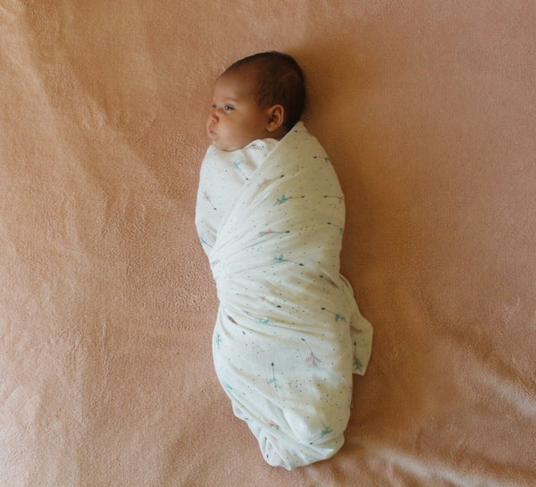 XL Unisex Premium Bamboo Baby Muslin Swaddle Blanket/Wrap - 120x120cm (47x47in) - 70% Bamboo / 30% Cotton (Free UK Delivery)