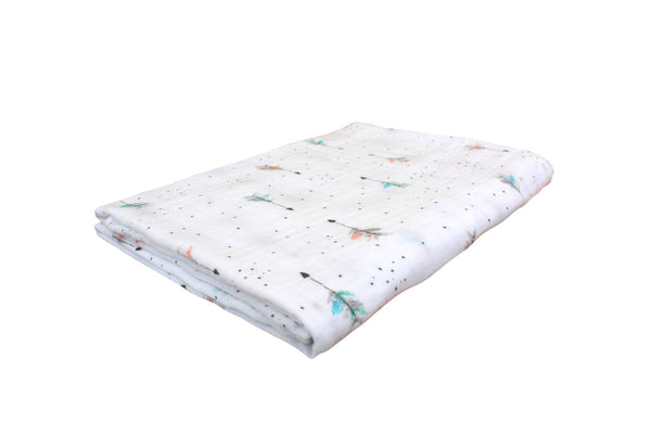 XL Unisex Premium Bamboo Baby Muslin Swaddle Blanket/Wrap - 120x120cm (47x47in) - 70% Bamboo / 30% Cotton (Free UK Delivery)