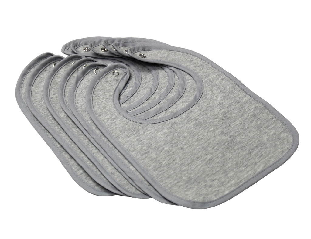Bearmoss Baby Bibs For Drooling & Teething 8 Pack Muslin Cotton Soft Absorbent Adjustable Unisex Bibs Boys Girls 0-36 Months