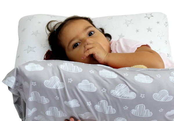 Toddler Pillowcase / Pillow Cover Set - Pack of 2 - Envelope Style - 100% Jersey Cotton - 150GSM : Lightweight, Breathable & Super Soft