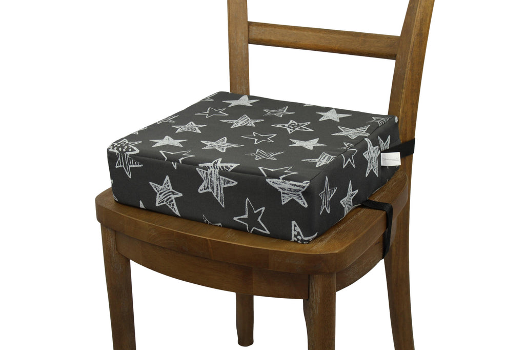 Baby/Toddler Dining Table Booster Seat Cushion with Straps - 32x32x8cm - 600D Oxford Polyester : Waterproof, Extra Firm & Easy to Clean : Suitable for Ages 3+