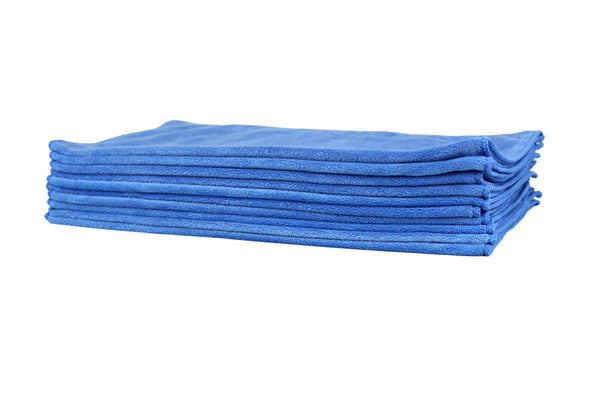 Professional Grade Microfibre Car Cleaning Cloths - Pack of 10 - 40x40cm - 400GSM
