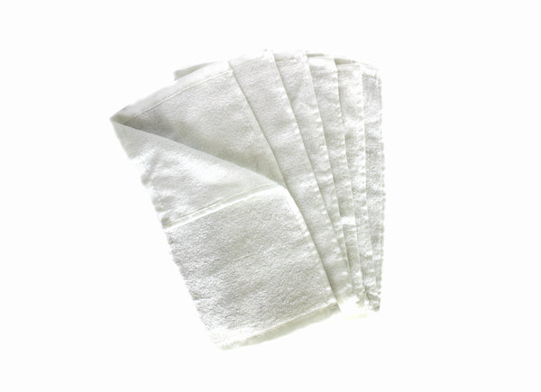 Premium Bamboo Baby Wash Cloths - Pack of 6 - 25x25cm - 400GSM
