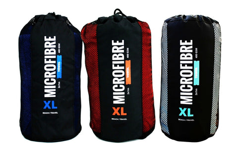 XL Premium Microfibre Beach / Travel Towel - 2x1m - 400GSM